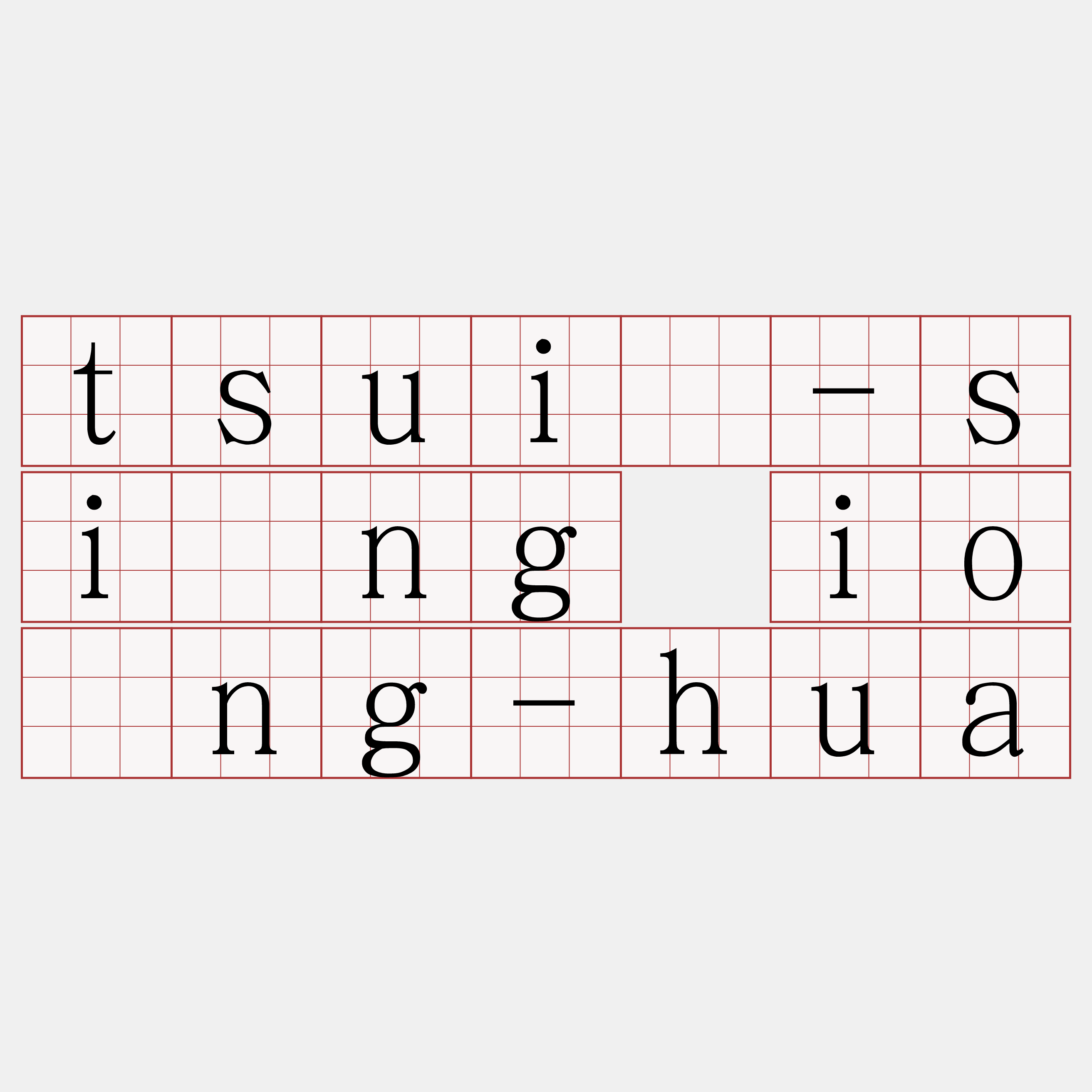 tsuí-sìng iông-hua